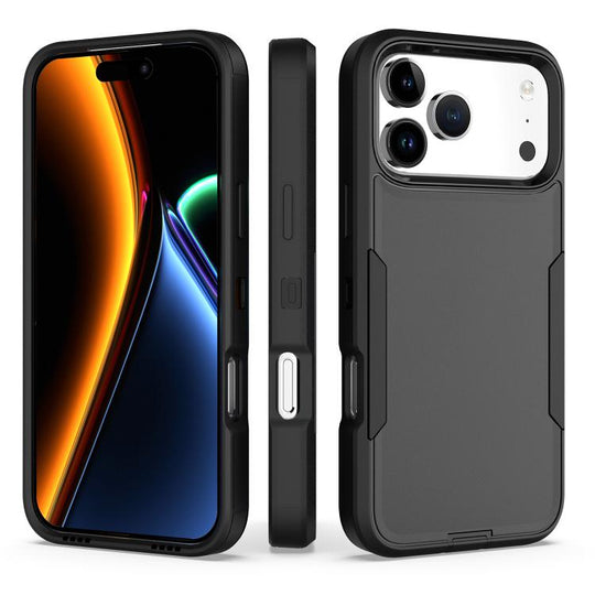 For iPhone 18 Pro Max / 17 Pro Max 2 in 1 PC Hybrid TPU Phone Case(Black)