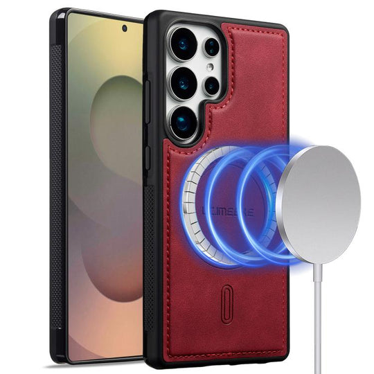 For Samsung Galaxy S25 Ultra 5G LC.IMEEKE L6 Series MagSafe Magnetic Phone Case(Red)