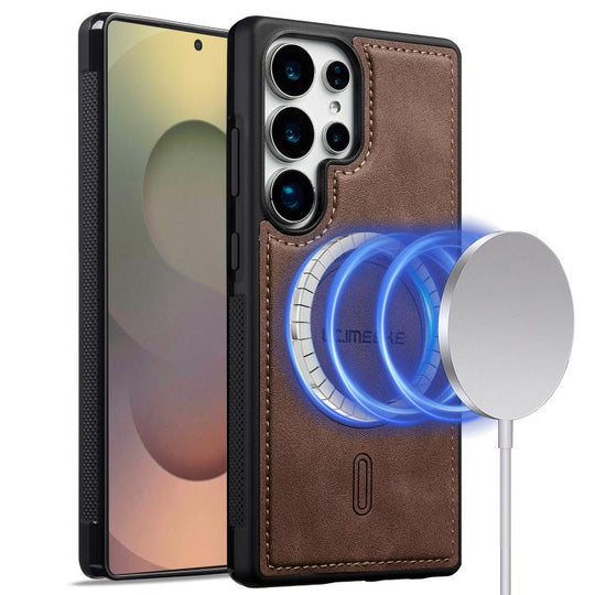 For Samsung Galaxy S25 Ultra 5G LC.IMEEKE L6 Series MagSafe Magnetic Phone Case(Coffee)