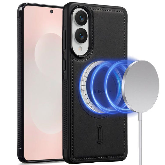 For Samsung Galaxy S25 Edge 5G LC.IMEEKE L6 Series MagSafe Magnetic Phone Case(Black)