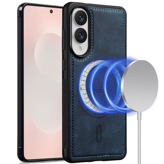 For Samsung Galaxy S25 Edge 5G LC.IMEEKE L6 Series MagSafe Magnetic Phone Case(Blue)