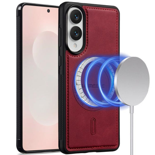 For Samsung Galaxy S25 Edge 5G LC.IMEEKE L6 Series MagSafe Magnetic Phone Case(Red)