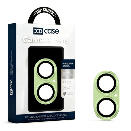 For iPhone 17 XDcase Armor Full-Coverage Frosted Metal Camera Lens Ring Film(Green)