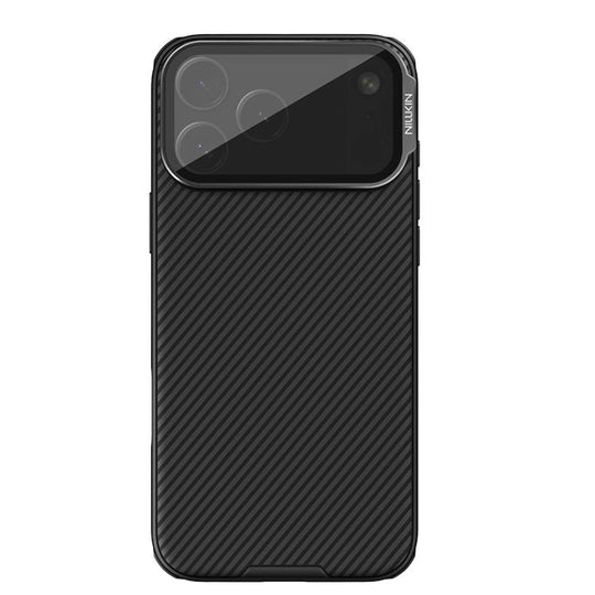 For iPhone 17 Pro Max NILLKIN CamShield Prop Texture Transparent Mirror Cover MagSafe Magnetic PC Phone Case(Black)