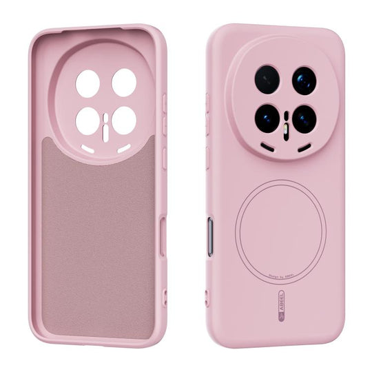 For Honor Magic8 Pro ABEEL Skin-friendly Feel Magsafe Liquid Silicone Phone Case(Pink)