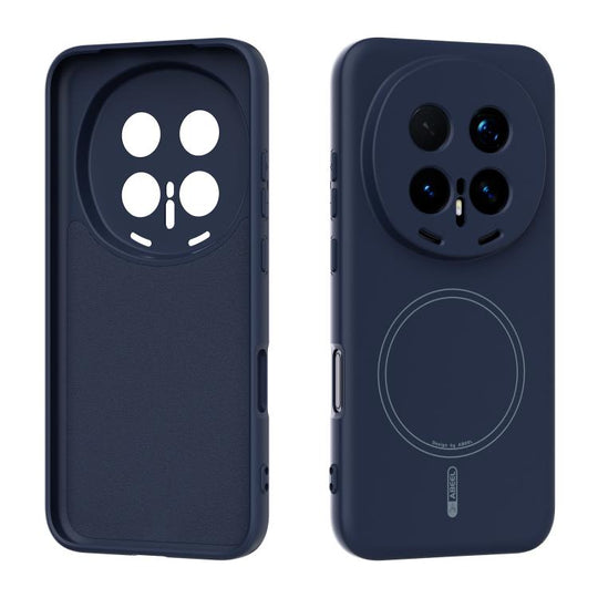 For Honor Magic8 Pro ABEEL Skin-friendly Feel Magsafe Liquid Silicone Phone Case(Blue)
