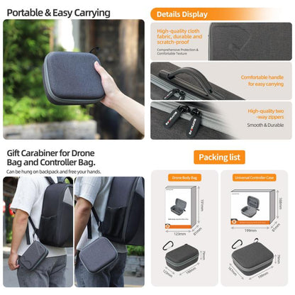 Sunnylife Carrying Hard Travel Storage Bag For DJI RC 2/1 / RC-N3/2/1 Controller Bag - Carry Cases & Bags by Sunnylife | Online Shopping UK | buy2fix