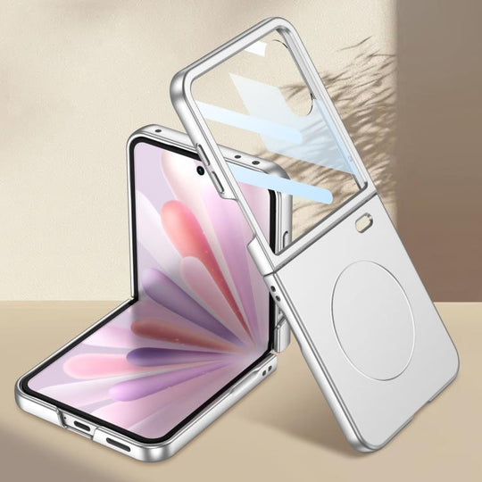 For Honor Magic V Flip 2 GKK Integrated Ultra-thin Full Coverage MagSafe Phone Case(Silver)