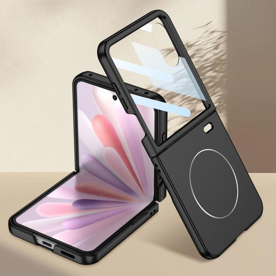 For Honor Magic V Flip 2 GKK Integrated Ultra-thin Full Coverage MagSafe Phone Case(Black)