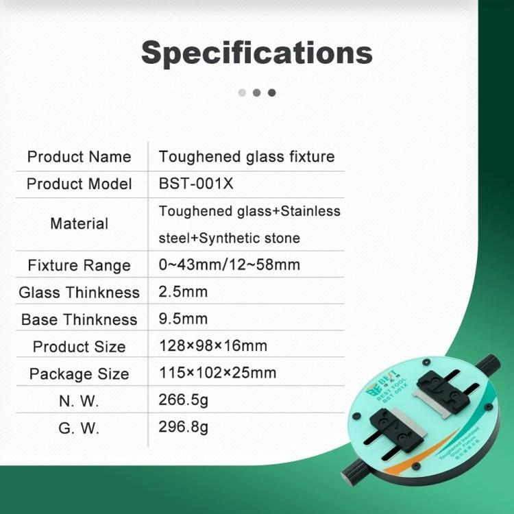 BEST BST-001X Ring-Shaped Toughened Heat Insulated Motherboard Repair Glass Fixture - Repair Fixture by BEST | Online Shopping UK | buy2fix