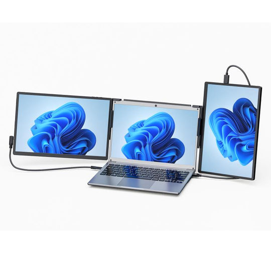 Leo 14 14 inch Expanded Display Dual Portable Monitor, Plug Type:US Plug(Black)