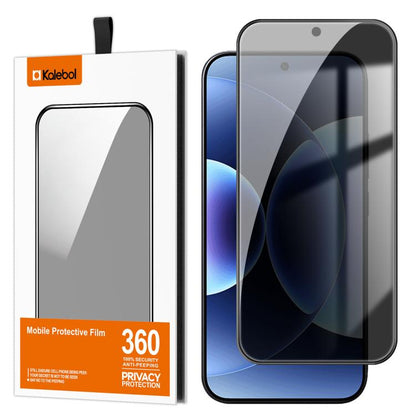 For Xiaomi 17 Pro Max Kalebol High-Aluminum Screen-Printed Full-Coverage Black-Border Privacy Tempered Glass Film - 17 Pro Max Tempered Glass by Kalebol | Online Shopping UK | buy2fix