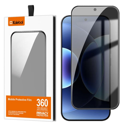 For Xiaomi 17 Pro Kalebol High-Aluminum Screen-Printed Full-Coverage Black-Border Privacy Tempered Glass Film - 17 Pro Tempered Glass by Kalebol | Online Shopping UK | buy2fix