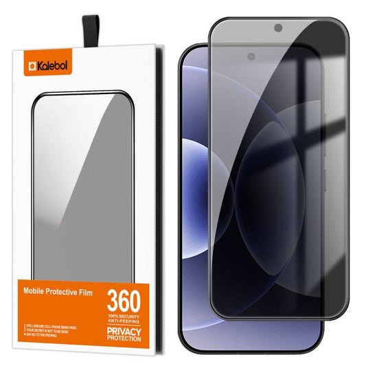 For Xiaomi 17 Kalebol High-Aluminum Screen-Printed Full-Coverage Black-Border Privacy Tempered Glass Film - 17 Tempered Glass by Kalebol | Online Shopping UK | buy2fix