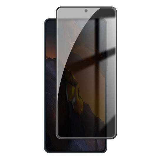 For Xiaomi Poco F5 Kalebol High-Aluminum Screen-Printed Full-Coverage Black-Border Privacy Tempered Glass Film