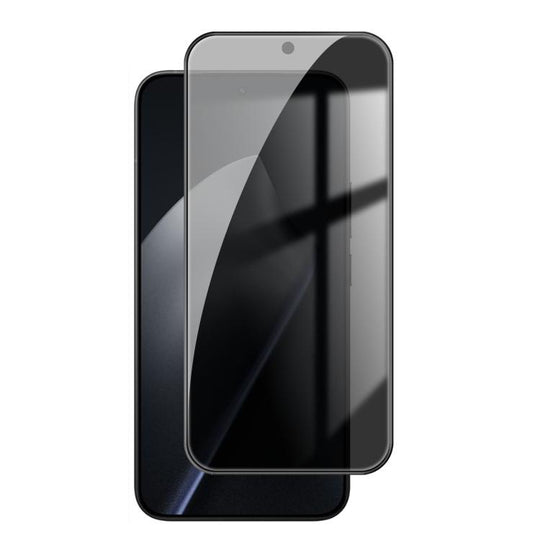 For Xiaomi 15T Pro Kalebol High-Aluminum Screen-Printed Full-Coverage Black-Border Privacy Tempered Glass Film