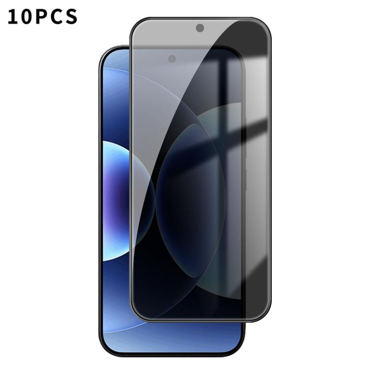 For Xiaomi 17 Pro Max Kalebol 10pcs High-Aluminum Screen-Printed Full-Coverage Black-Border Privacy Tempered Glass Film - 17 Pro Max Tempered Glass by Kalebol | Online Shopping UK | buy2fix