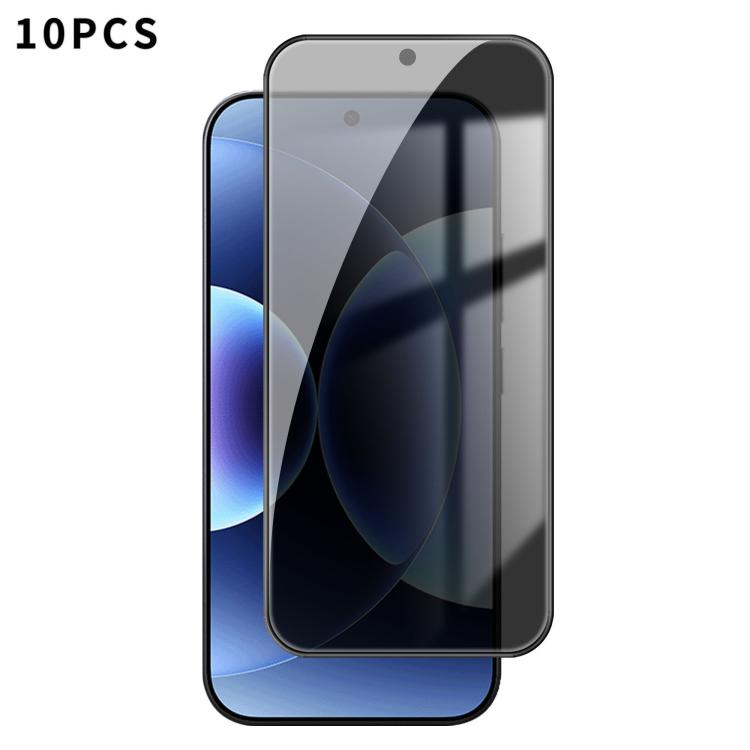 For Xiaomi 17 Pro Kalebol 10pcs High-Aluminum Screen-Printed Full-Coverage Black-Border Privacy Tempered Glass Film - 17 Pro Tempered Glass by Kalebol | Online Shopping UK | buy2fix