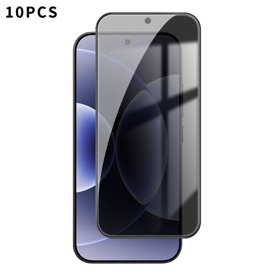 For Xiaomi 17 Kalebol 10pcs High-Aluminum Screen-Printed Full-Coverage Black-Border Privacy Tempered Glass Film - 17 Tempered Glass by Kalebol | Online Shopping UK | buy2fix