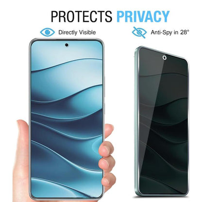 For Xiaomi 17 Pro Max Kalebol 10pcs High-Aluminum Screen-Printed Full-Coverage Black-Border Privacy Tempered Glass Film - 17 Pro Max Tempered Glass by Kalebol | Online Shopping UK | buy2fix