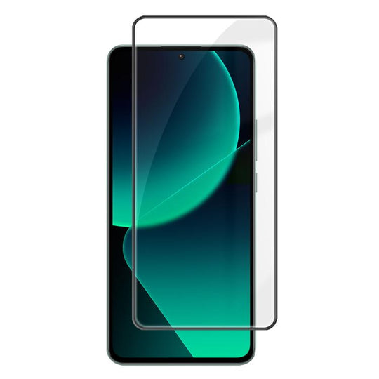 For Xiaomi 13T Kalebol High-Aluminum Screen-Printed Full-Coverage Anti-Fingerprint Black-Bordered HD Tempered Glass Film
