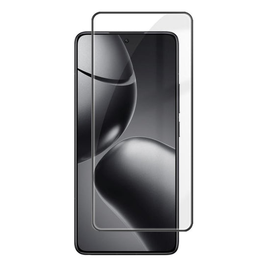 For Xiaomi 14T Kalebol High-Aluminum Screen-Printed Full-Coverage Anti-Fingerprint Black-Bordered HD Tempered Glass Film