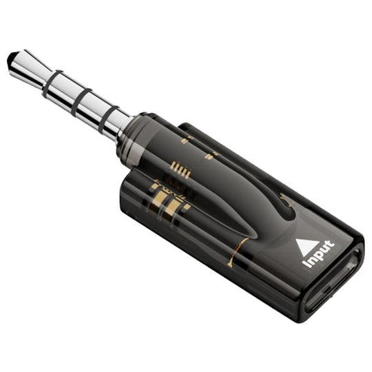 Digital Decoder HiFi Audio Headset Adapter, Port:3.5mm Male to Type-C Female(Transparent Black)