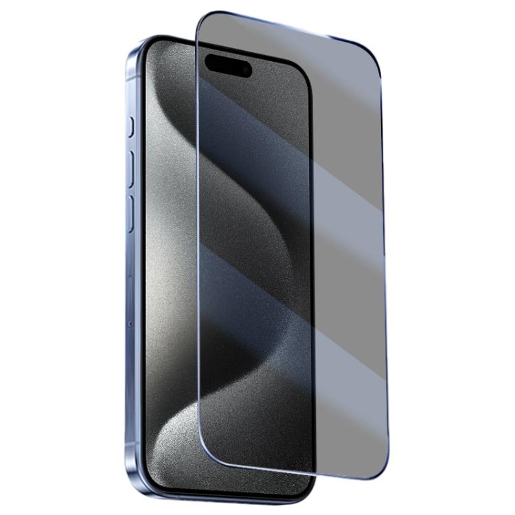 For iPhone 15 Pro REMAX 0.15mm Privacy Tempered Glass Film - iPhone 15 Pro Tempered Glass by REMAX | Online Shopping UK | buy2fix