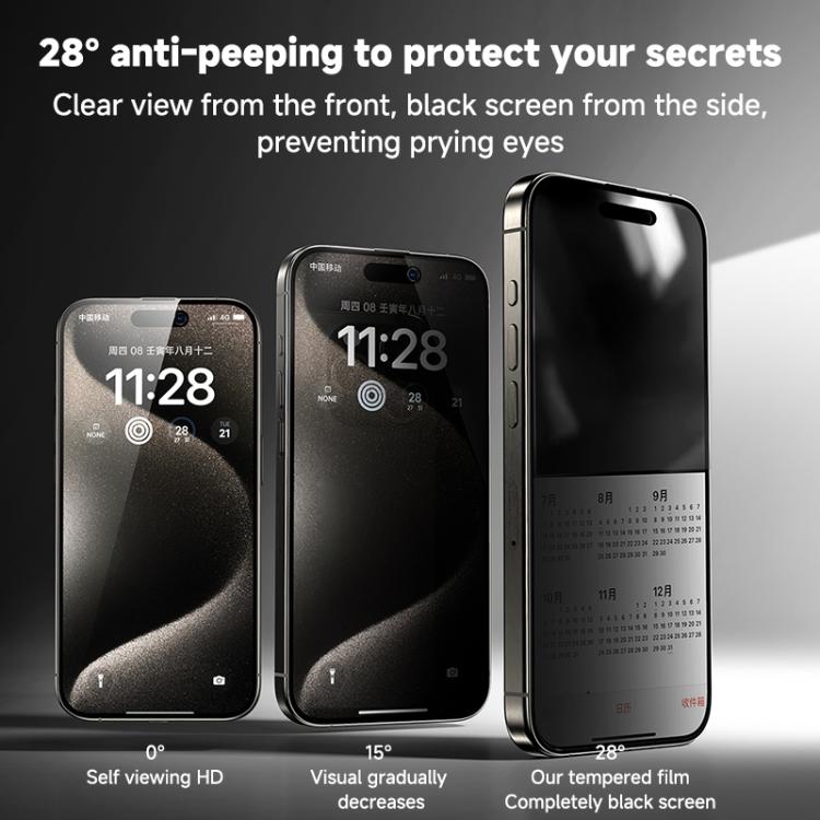 For iPhone 16 Pro REMAX Future Ultra-Soft Series WL-03 Privacy Tempered Glass Film - iPhone 16 Pro Tempered Glass by REMAX | Online Shopping UK | buy2fix