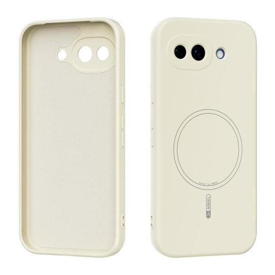For Google Pixel 10a ABEEL Skin-friendly Feel Magsafe Liquid Silicone Phone Case(Yellow)