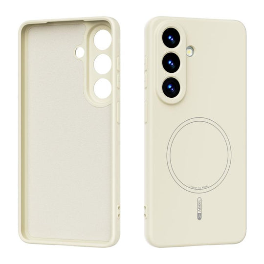 For Samsung Galaxy S26 5G ABEEL Skin-friendly Feel Magsafe Liquid Silicone Phone Case(Yellow)