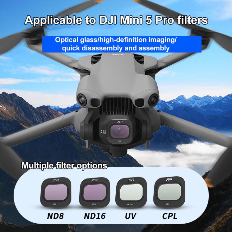 For DJI Mini 5 Pro JSR KB Series Drone Camera Lens Filter, Filter:4 in 1 ND8-64 - Lens Filter by JSR | Online Shopping UK | buy2fix