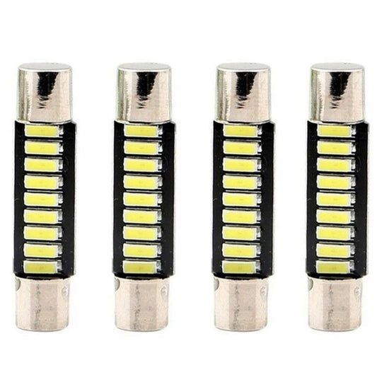 4pcs ST6-4014-9SMD 29mm B6 LED Car Make-up Mirror Light Reading Lamp