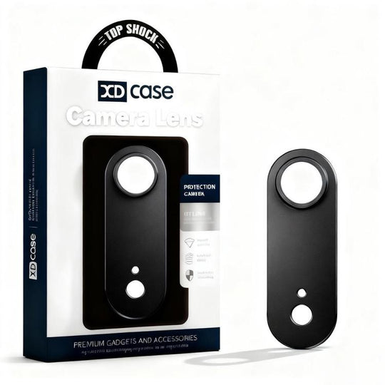 For iPhone Air XDcase Titanium Alloy Hollow Camera Lens Protector(Black)