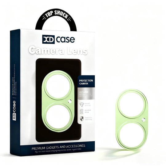 For iPhone 17 XDcase Titanium Alloy Hollow Camera Lens Protector(Green)