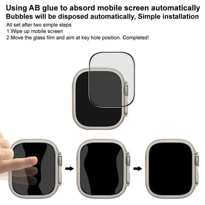 For Apple Watch Ultra 1/2/3 49mm imak HD Full Screen Privacy Tempered Glass Protective Film - Screen Protector by imak | Online Shopping UK | buy2fix