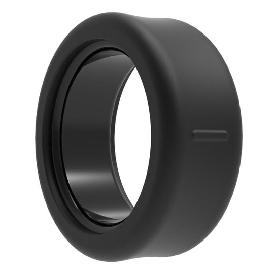 xDfind For Samsung Galaxy Ring Smart Ring Silicone Cover, Size:S(Black)