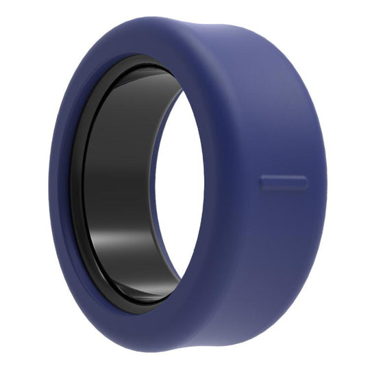 xDfind For Samsung Galaxy Ring Smart Ring Silicone Cover, Size:S(Dark Blue)