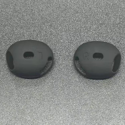 For AirPods 4 XDCASE 2 Pairs Ear Cap Soft Silicone Protective Case(Black) - Anti-dust & Ear Caps by XDCASE | Online Shopping UK | buy2fix