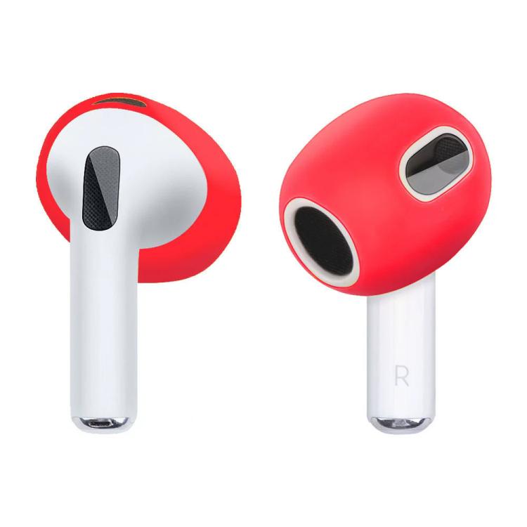 For AirPods 3 XDCASE 2 Pairs Ear Cap Soft Silicone Protective Case(Red) - Anti-dust & Ear Caps by XDCASE | Online Shopping UK | buy2fix