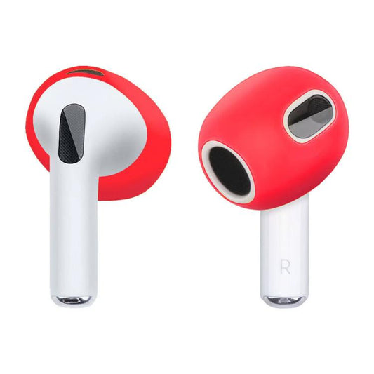 For AirPods 3 XDCASE 2 Pairs Ear Cap Soft Silicone Protective Case(Red) - Anti-dust & Ear Caps by XDCASE | Online Shopping UK | buy2fix