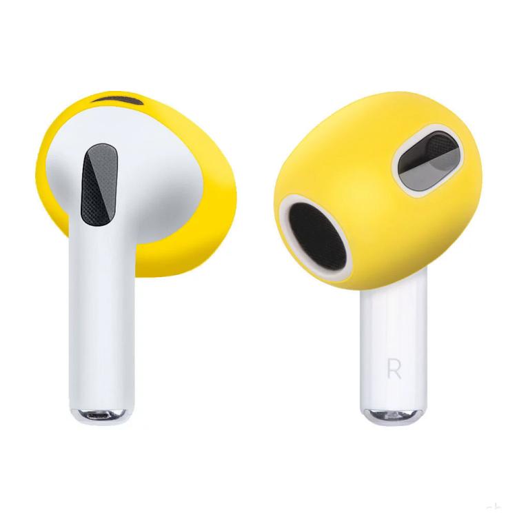 For AirPods 3 XDCASE 2 Pairs Ear Cap Soft Silicone Protective Case(Yellow) - Anti-dust & Ear Caps by XDCASE | Online Shopping UK | buy2fix