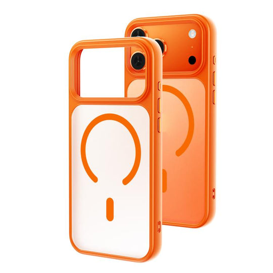 For iPhone 18 Pro Max / 17 Pro Max Oil-spray Skin Feel MagSafe PC Hybrid TPU Phone Case(Orange)