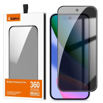 For Google Pixel 10 Kalebol High-Aluminum Screen-Printed Full-Coverage Black-Border Privacy Tempered Glass Film - Google Tempered Glass by Kalebol | Online Shopping UK | buy2fix