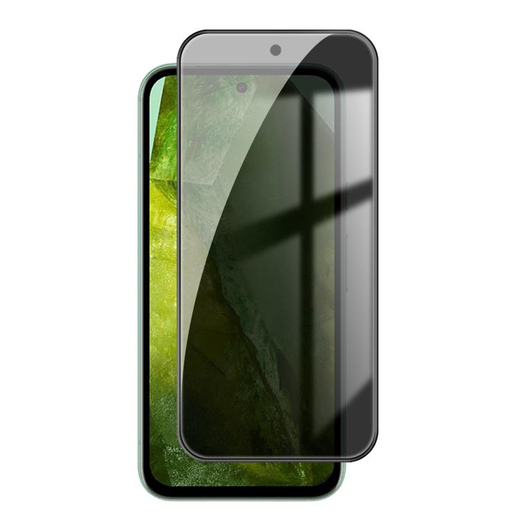 For Google Pixel 8a Kalebol High-Aluminum Screen-Printed Full-Coverage Black-Border Privacy Tempered Glass Film - Google Tempered Glass by Kalebol | Online Shopping UK | buy2fix