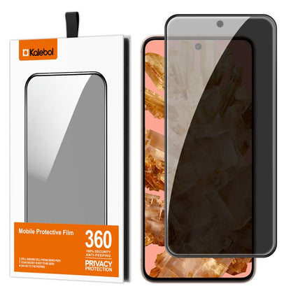 For Google Pixel 8 Kalebol High-Aluminum Screen-Printed Full-Coverage Black-Border Privacy Tempered Glass Film - Google Tempered Glass by Kalebol | Online Shopping UK | buy2fix