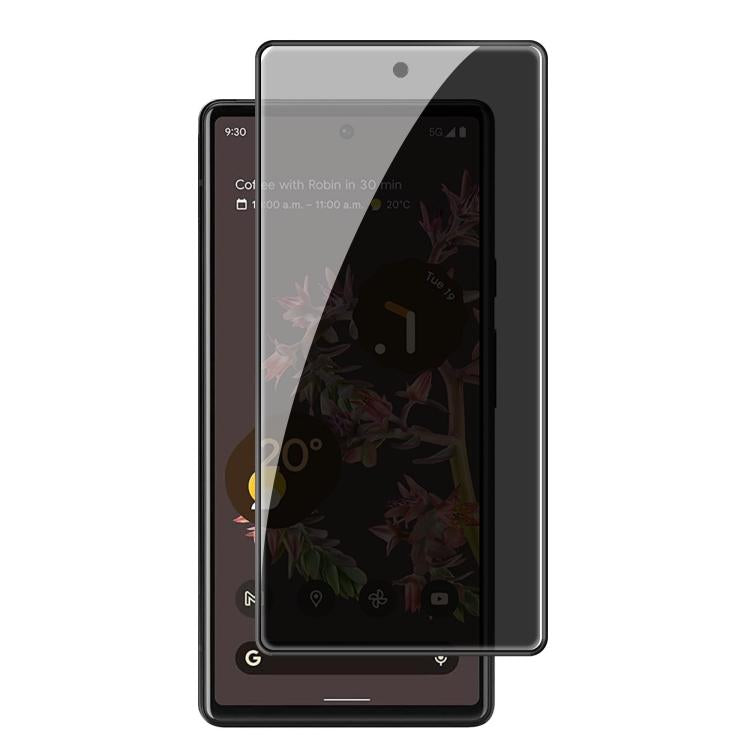 For Google Pixel 6 Kalebol High-Aluminum Screen-Printed Full-Coverage Black-Border Privacy Tempered Glass Film - Google Tempered Glass by Kalebol | Online Shopping UK | buy2fix