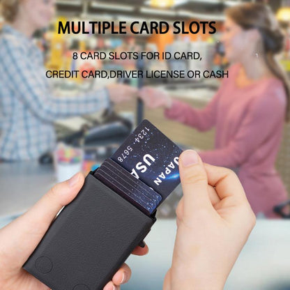 BFK30 Colorblock Flowers Magsafe Magnetic Leather Card Bag(Black) - Adhesive Card Holders by buy2fix | Online Shopping UK | buy2fix