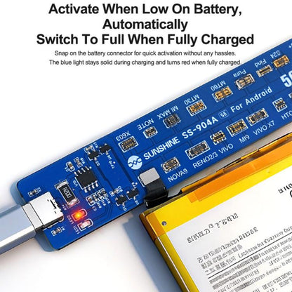 SUNSHINE SS-904A SE Universal Android Phones Battery Activation Board with Auto Polarity - Test Tools by SUNSHINE | Online Shopping UK | buy2fix
