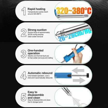 RELIFE TO5 30W Rapid Heating and Strong Suction Electric Desoldering Gun, Plug:EU Plug - Others by RELIFE | Online Shopping UK | buy2fix